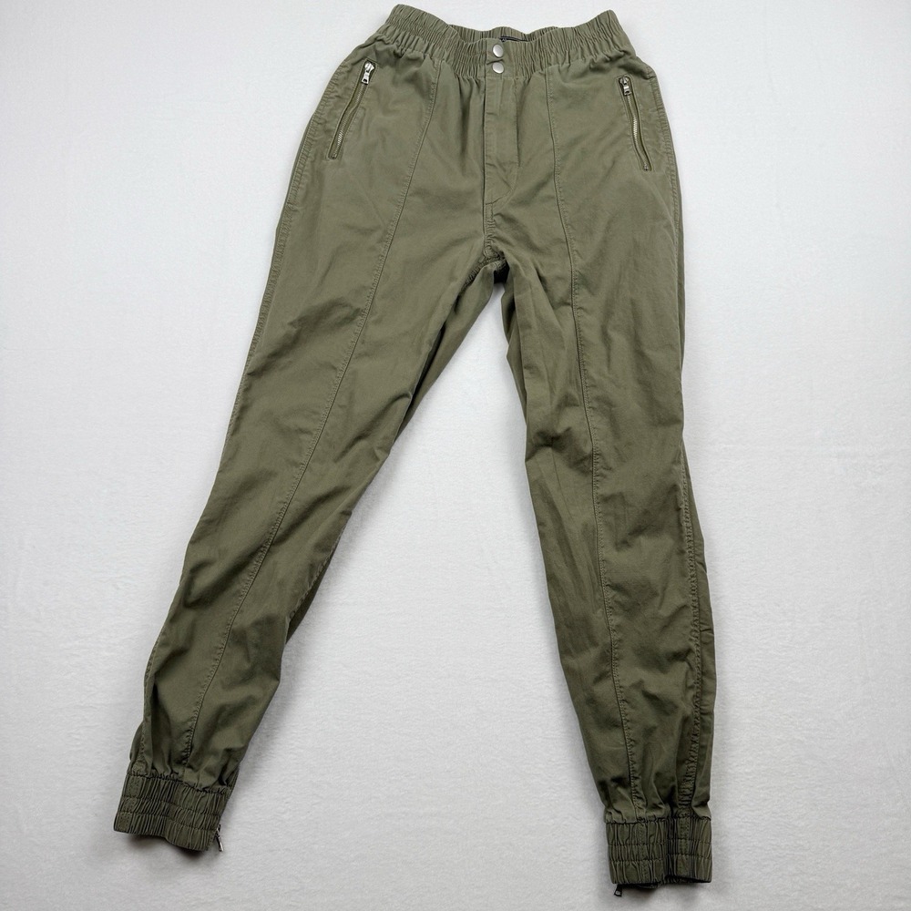 Abercrombie & Fitch Olive Green Zipper Pocket High Rise Jogger Pants XS Gorpcore